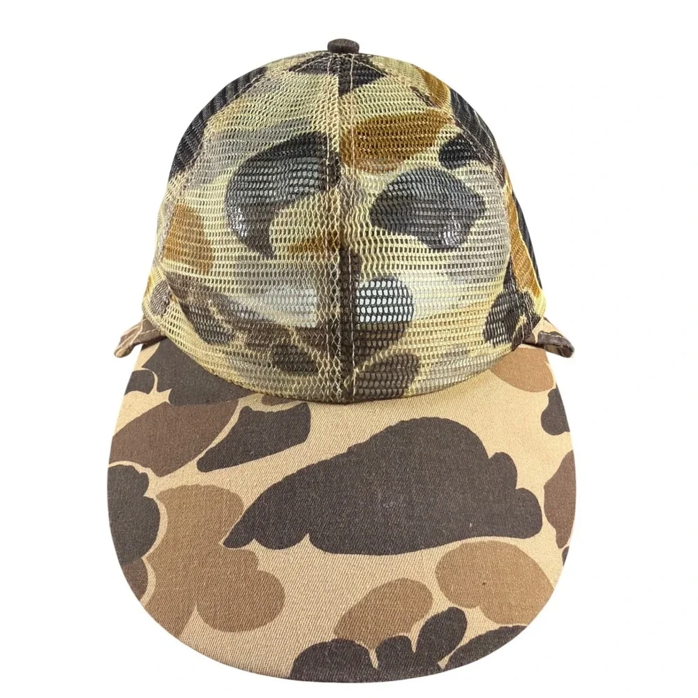 Vintage Columbia Sportswear Portland Oregon Camo Hunting Hat Made In USA Cap M